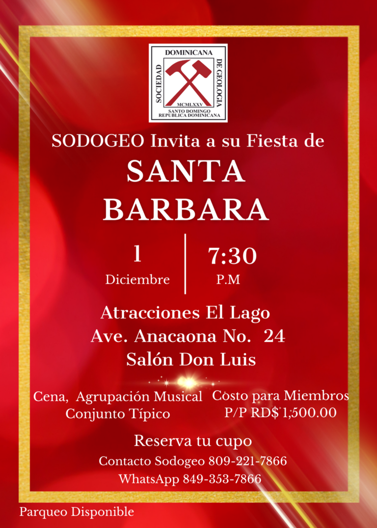 Invitación Fiesta de Santa Bárbaraa