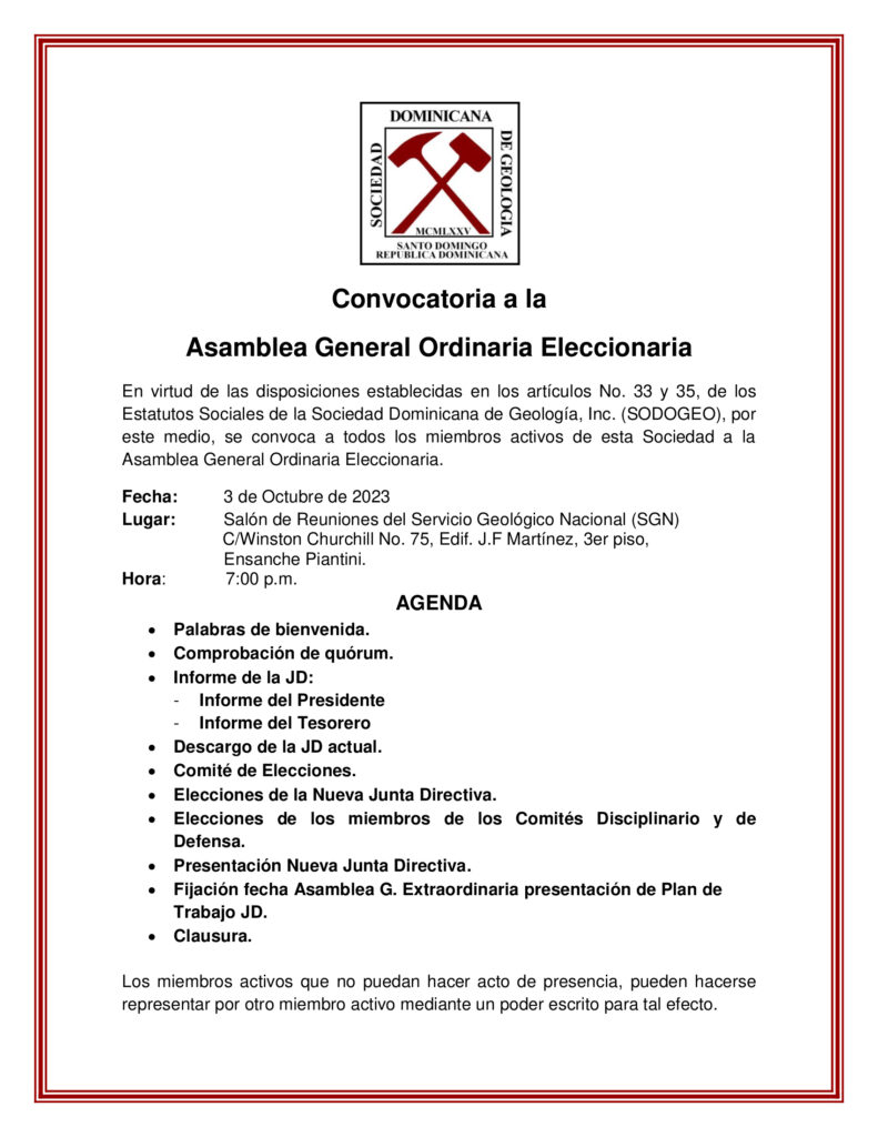 Asamblea General Ordinaria Eleccionaria