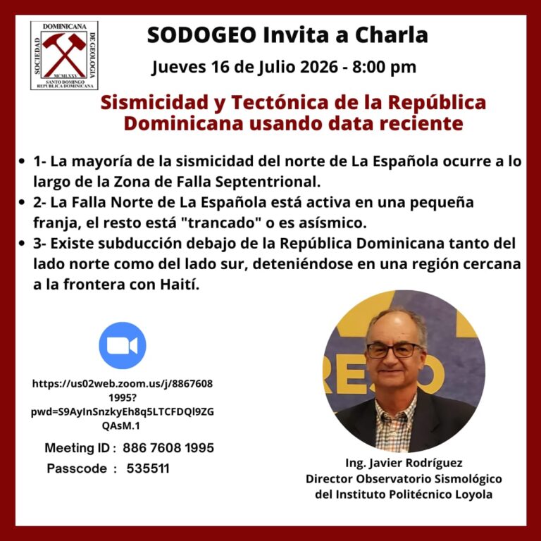 Charla Sismicidad y Tectónica de la República Dominicana